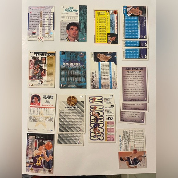 Set of 19 John Stockton Basketball cards Jazz - Picture 10 of 15